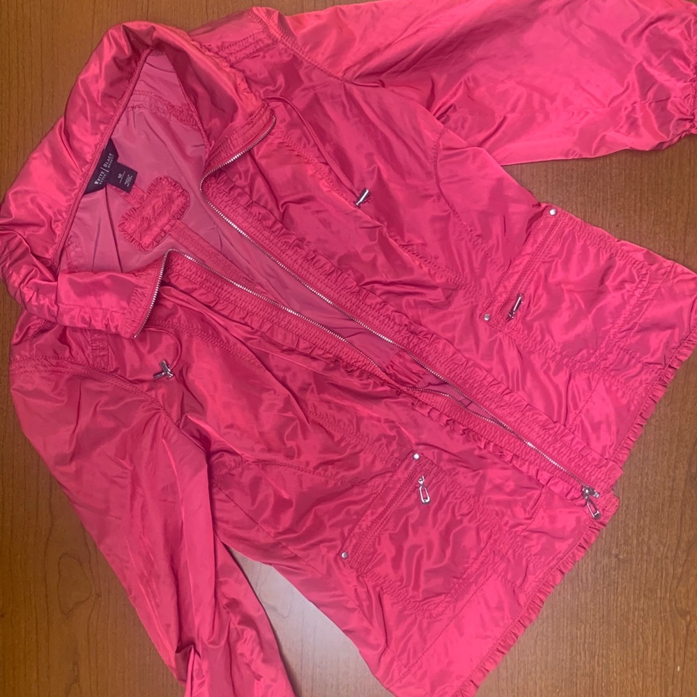 White House Black Market pink jacket EUC 12